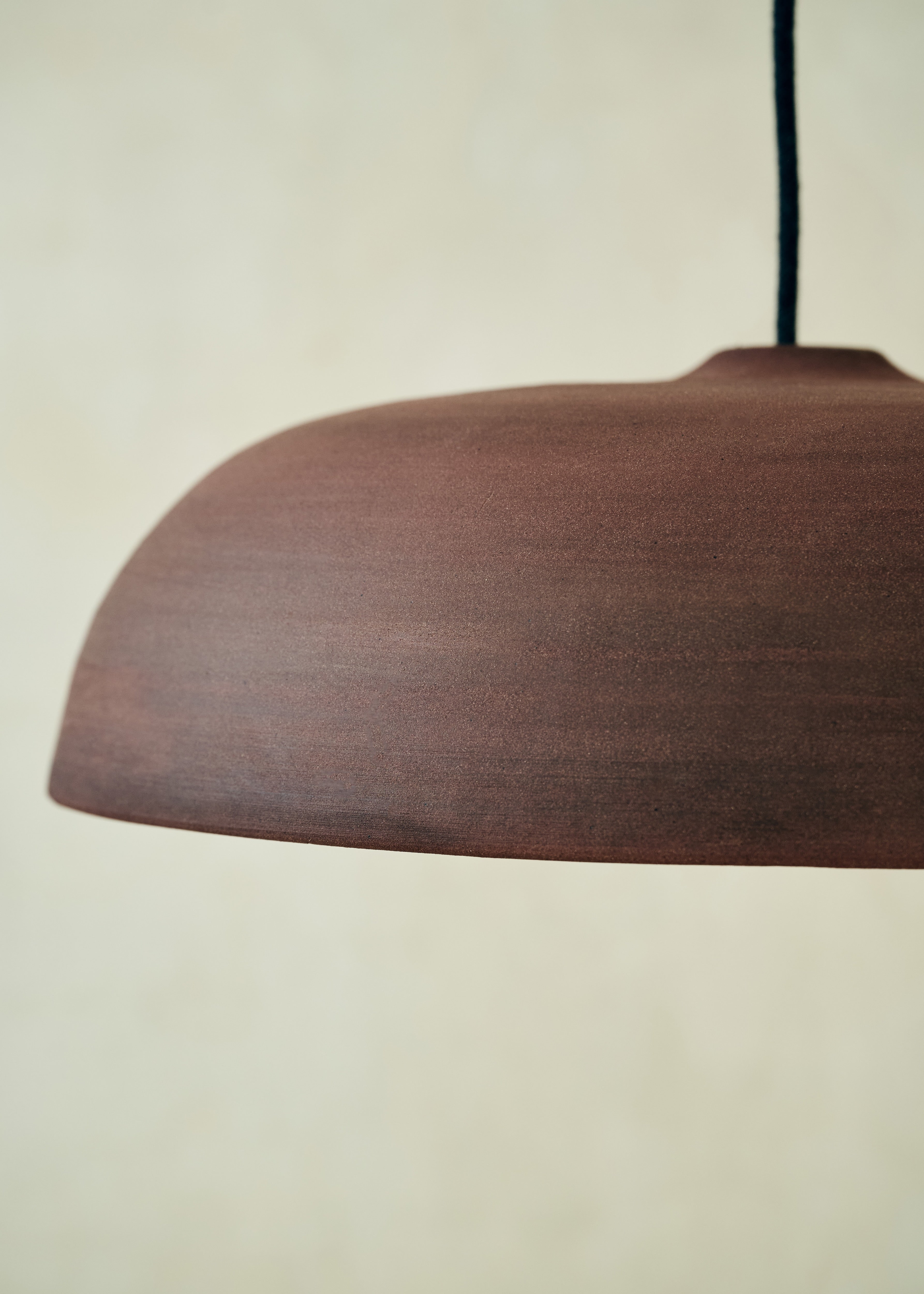 Burnt Terracotta Wide Pendant