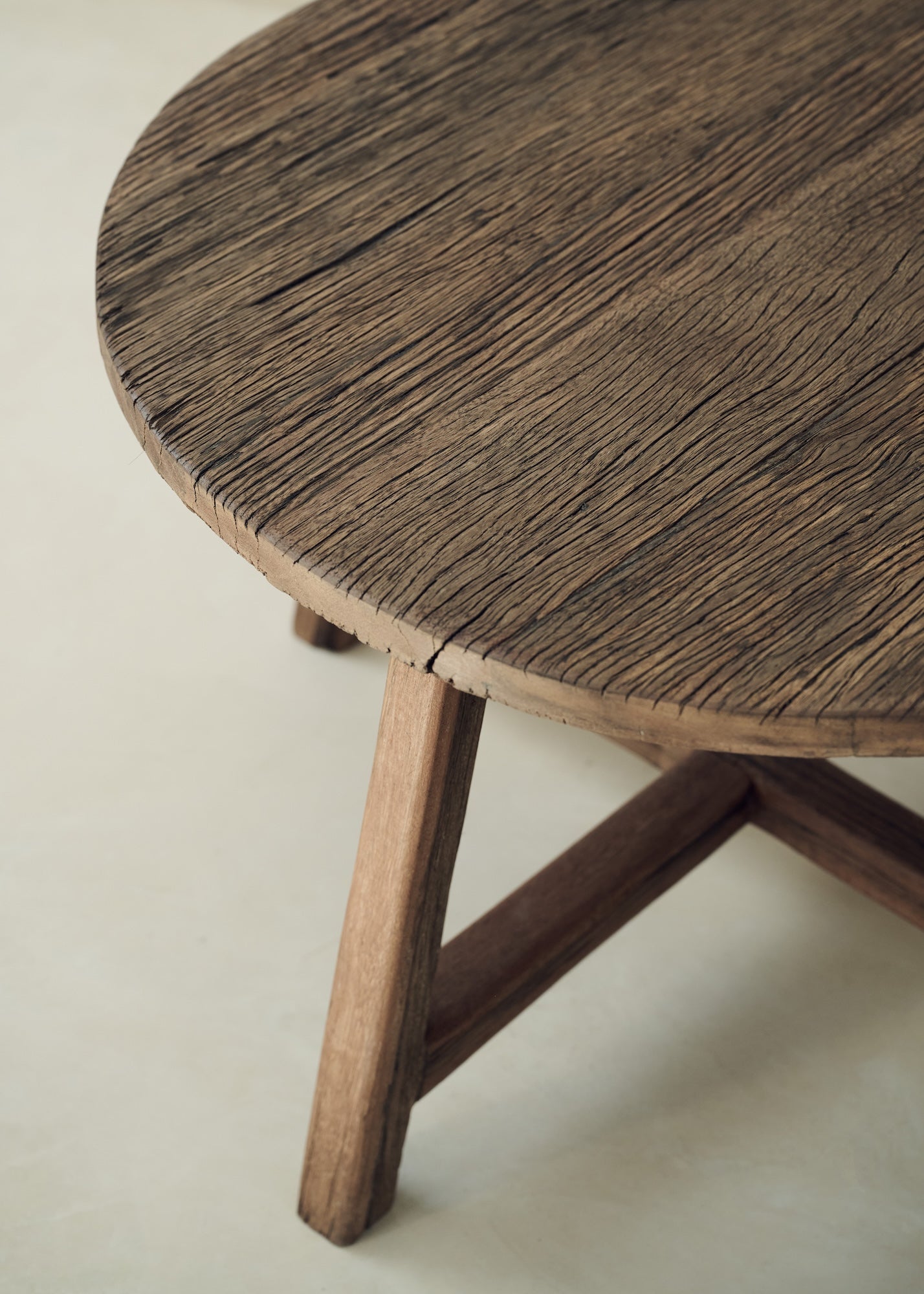 Wooden Round Side Table