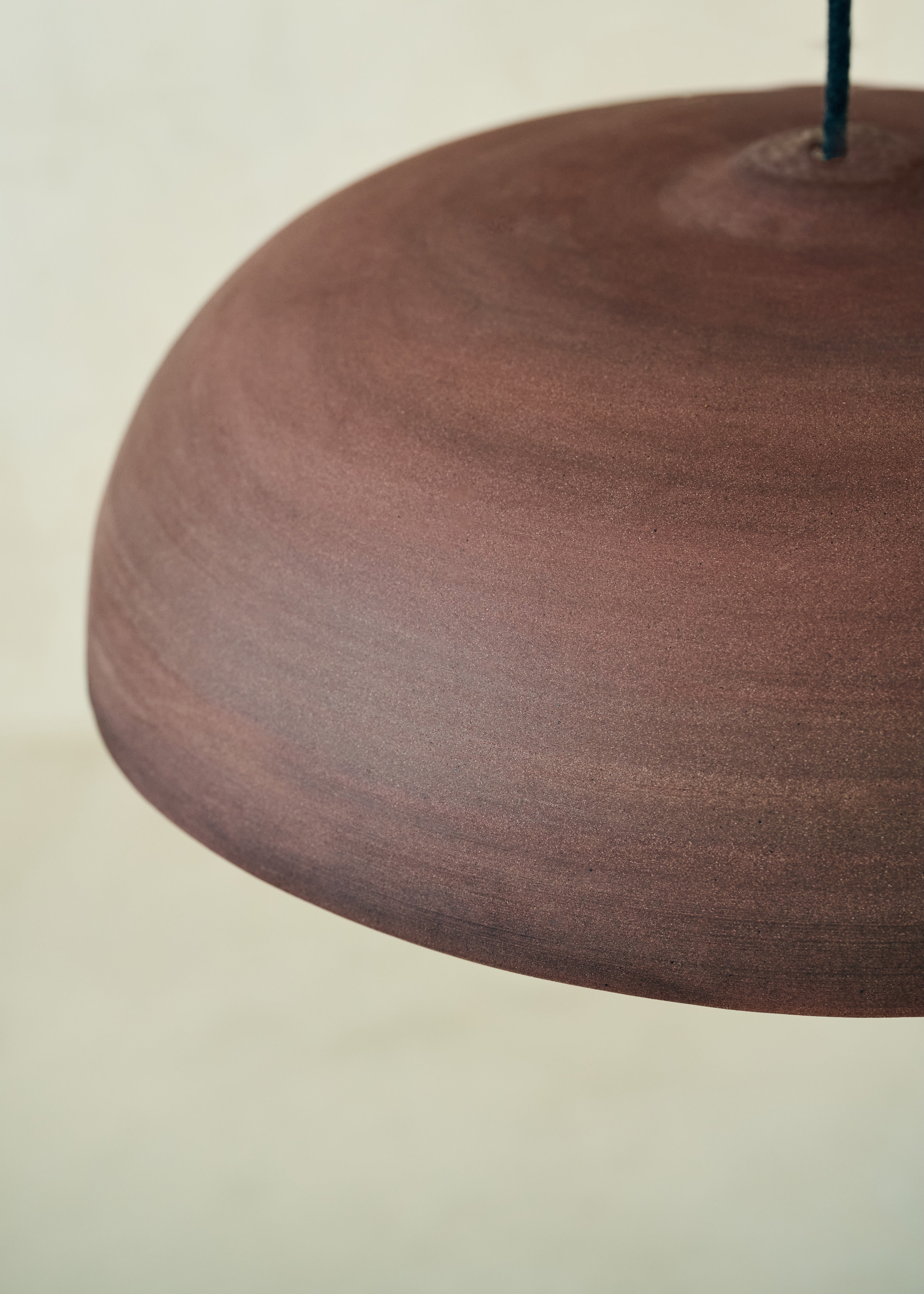 Burnt Terracotta Wide Pendant