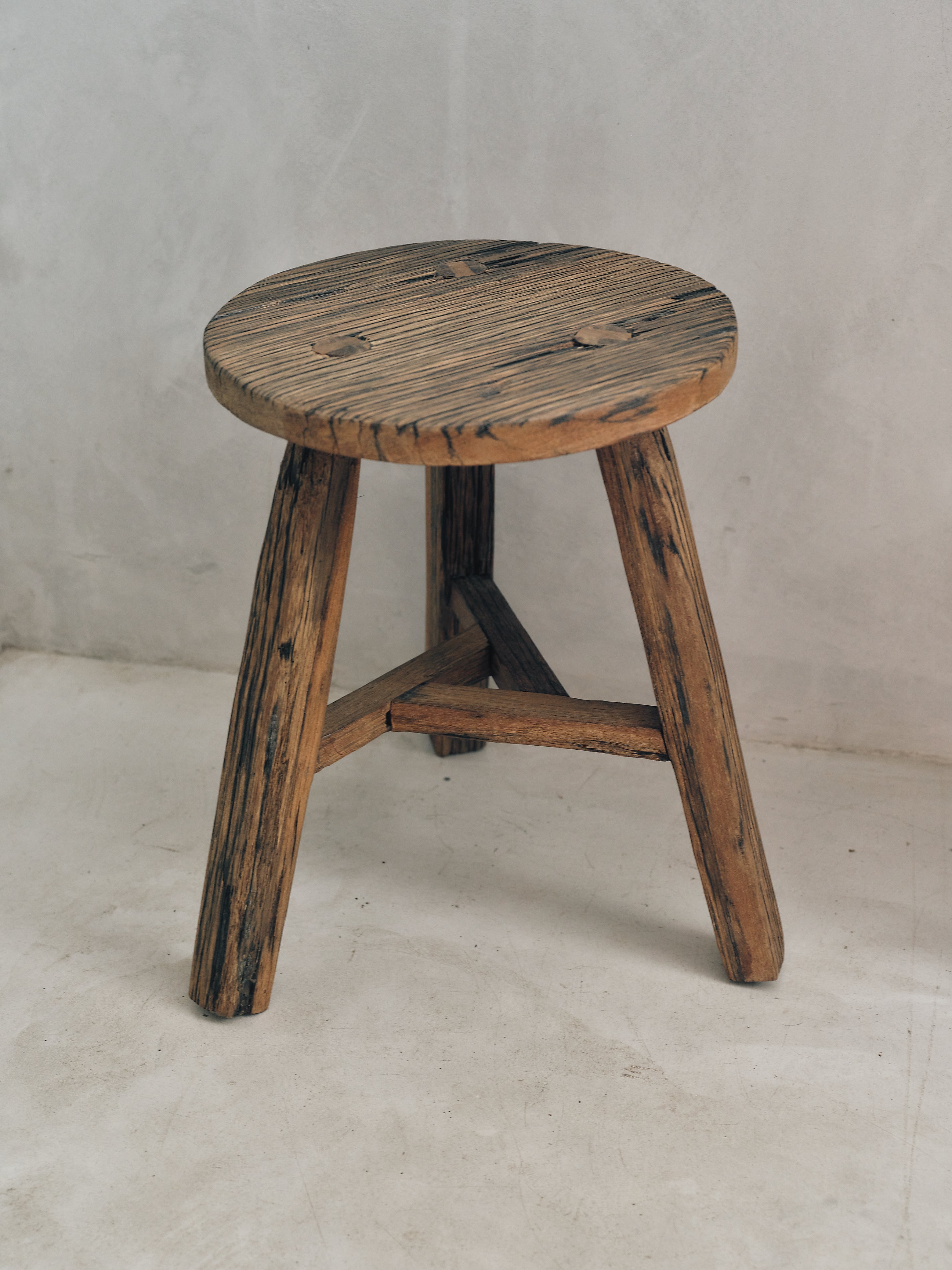 Round Wooden Stool