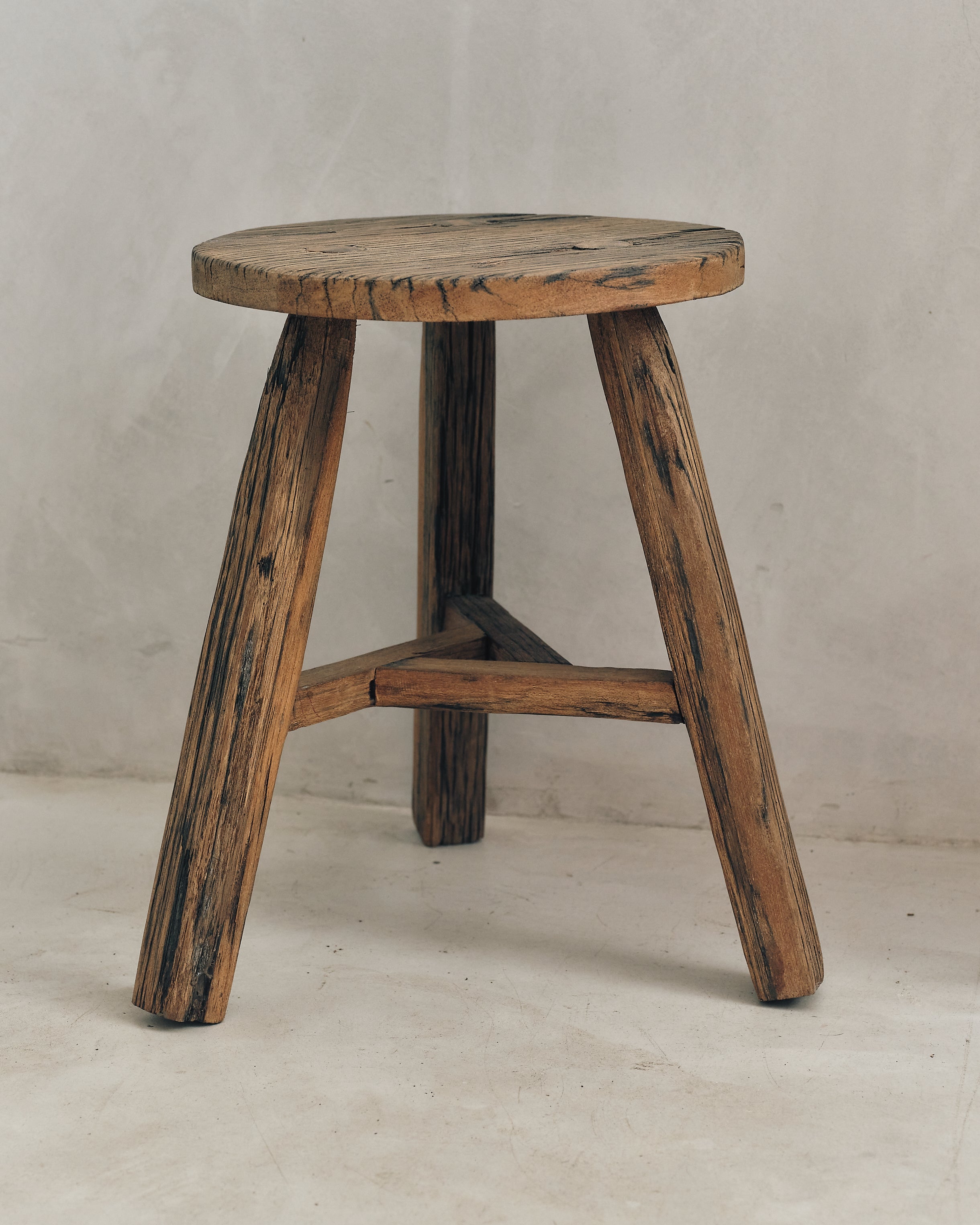 Round Wooden Stool