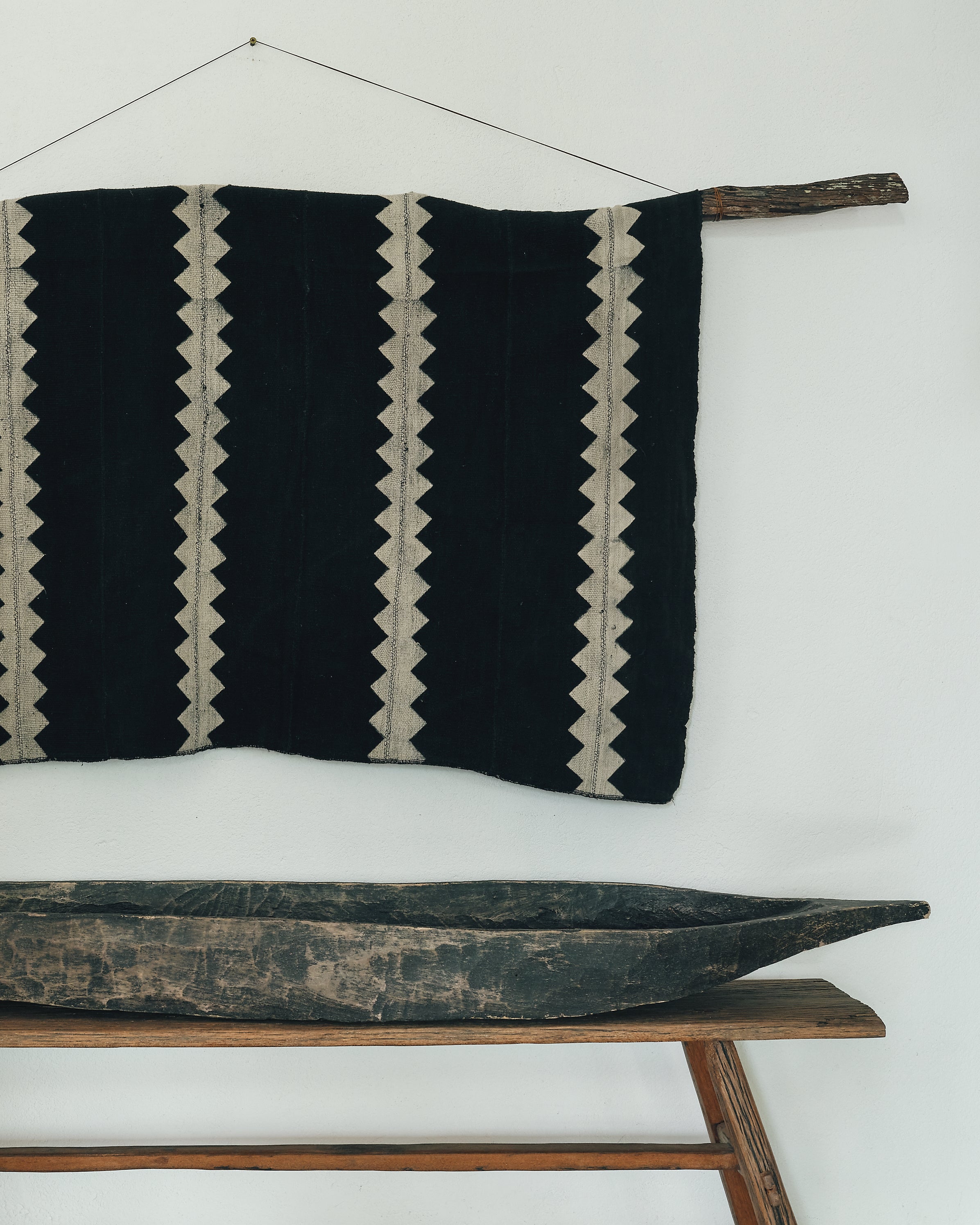 Black Diamond Print Mud Cloth